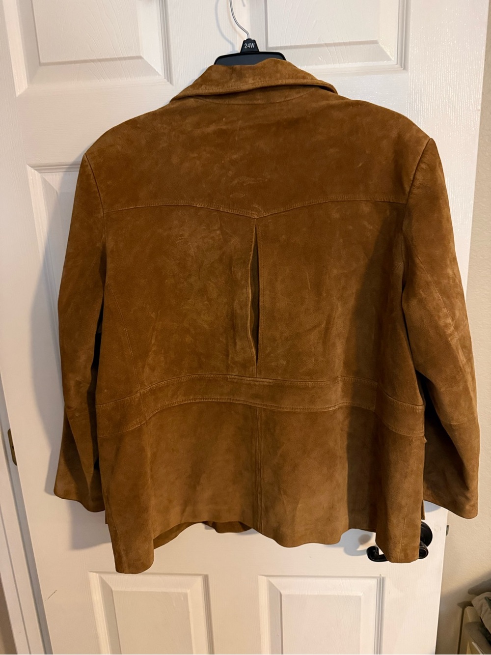 Mossimo Suede Button-Front Brown Jacket - Picture 2 of 3